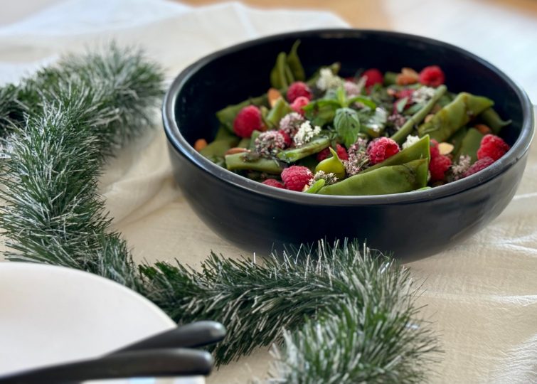 ensalada de chauchas y frambuesas 750 x 540